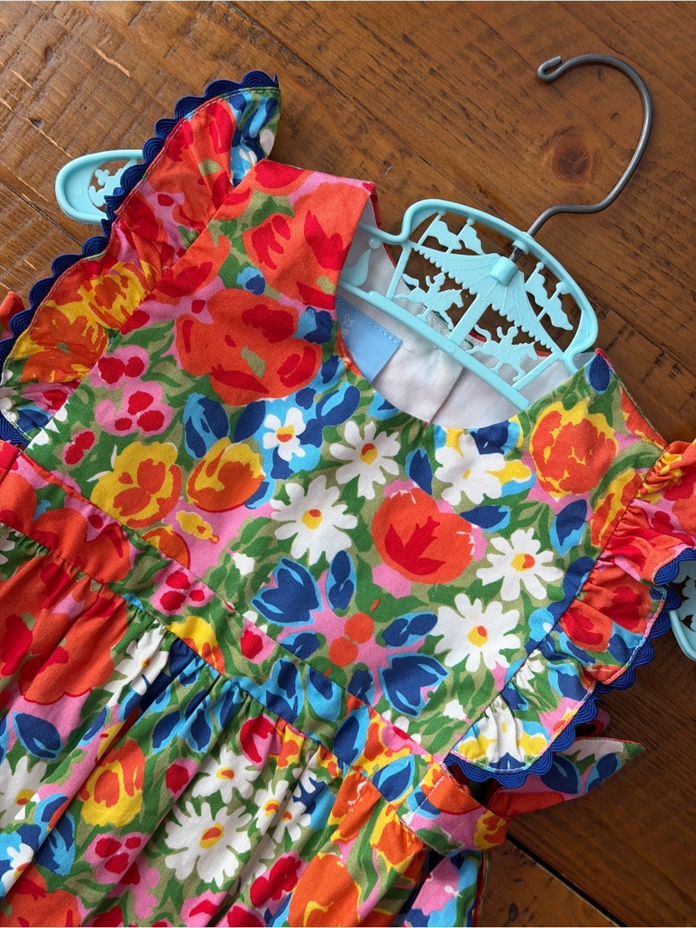 bella bliss Floral Ruffle bubble romper in Bright Multi-Color - Picture 11 of 12
